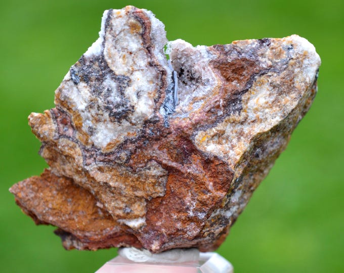 Goethite & Quartz 171 grams - Les Redoutières Mine, Chaillac Mines, Chaillac, Le Blanc, Indre, Centre-Val de Loire, France