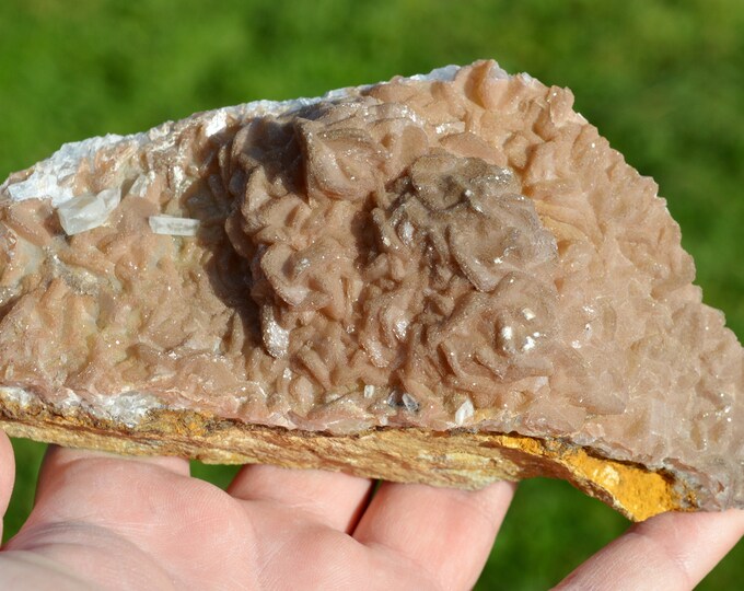 Siderite & Baryte 730 grams - Le Rivet Quarry, Peyrebrune, Montredon-Labessonnié, Castres, Tarn, Occitanie, France