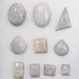 Lot x10 Agate Crazy Lace 276 carats - cabochon pierre naturelle - Mexique // BY55