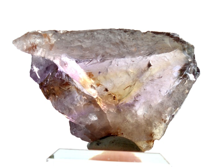 Quartz var. Ametrine 19 grams - Anahi Mine, Puerto Suárez Municipality, Germán Busch Province, Santa Cruz, Bolivia
