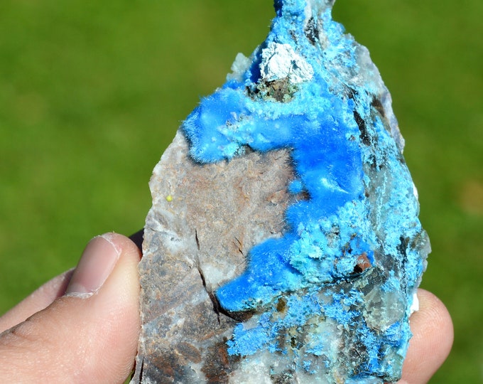 Cyanotrichite - 125 grams - Qinglong Mine, Dachang Sb ore field, Qinglong County, Qianxinan, Guizhou, China