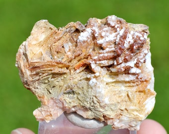 Vanadinite & Baryte 97 grams - Mibladen mining district, Midelt Province, Drâa-Tafilalet Region, Morocco