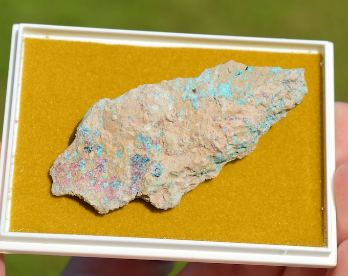 Erythrite & Lavandulan 33 grams - Weiße Grube, Imsbach, Winnweiler, Donnersbergkreis, Rhineland-Palatinate, Germany