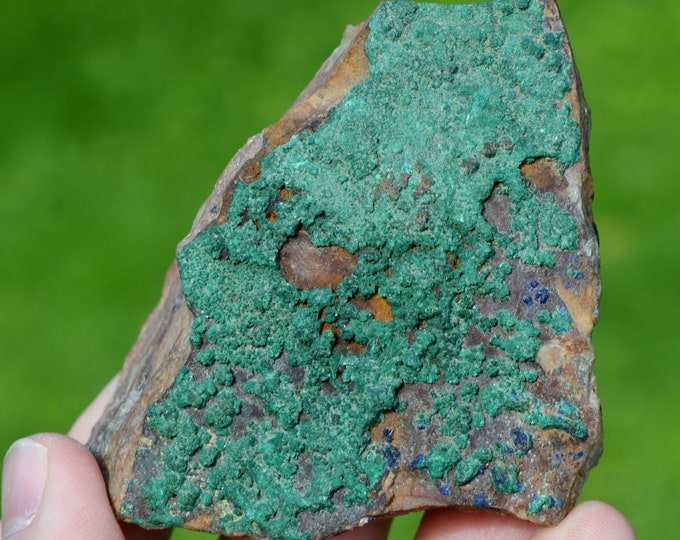 Azurite & Malachite 173 grams - Bou Beker, Touissit-Bou Beker mining district, Jerada Province, Oriental Region, Morocco