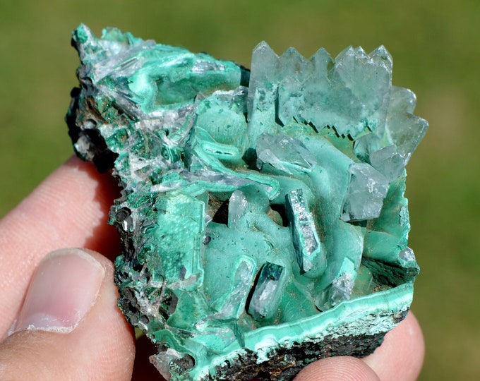 Barite & Malachite - 91 grams - Shangulowé Mine, Kambove District, Lualaba, DR Congo