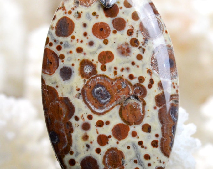 42-carat "Asteroid" Jasper - natural stone cabochon pendant - Mexico // BC69