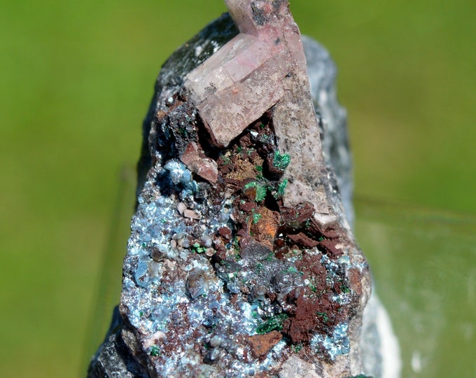 Malachite & Shattuckite dolomite 63 grams - Kolwezi, Lualaba, DR Congo