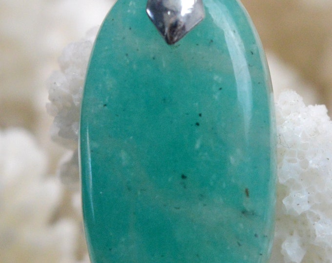 29 carat Amazonite - natural stone cabochon pendant - Brazil // Ref W63