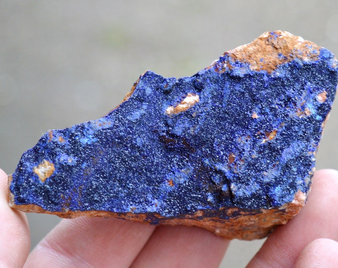 Azurite & Quartz - 156 grams - Taroudant Province, Souss-Massa Region, Morocco