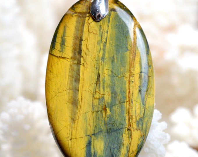 Pietersite var. Nellite - 59 carats - natural stone cabochon pendant - Namibia // BP7