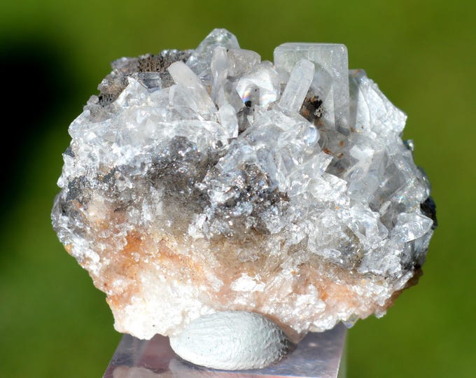 Tabular baryte on baryte 18 grams - La Salette, Colombiès, Villefranche-de-Rouergue, Aveyron, Occitanie, France
