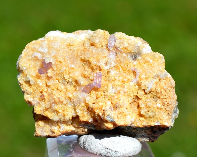 Calcite & Amethyst 57 grams - Capurru Quarry, Osilo, Sassari Province, Sardinia, Italy