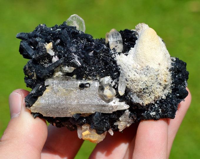 Schorl Tourmaline & Feldspar Quartz 264 grams - Erongo Mountains, Karibib, Erongo Region, Namibia