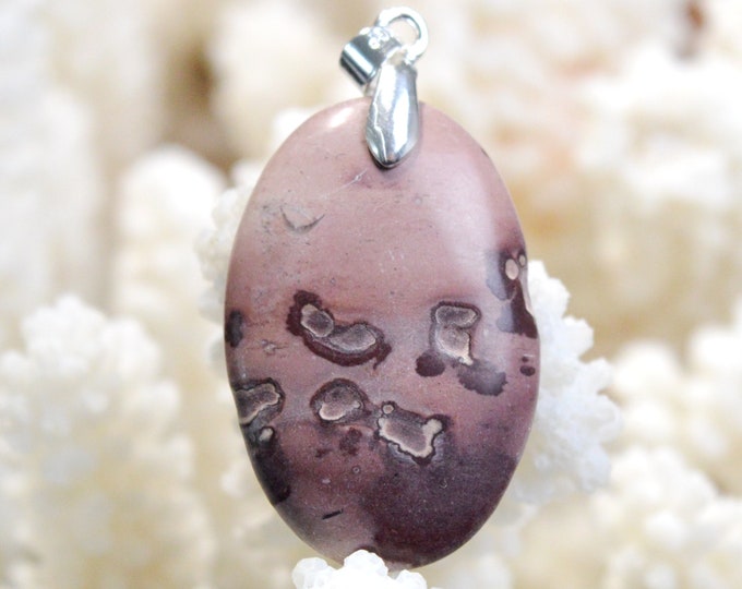 Mookaite 27 carats - natural stone cabochon pendant - Morocco // DP94