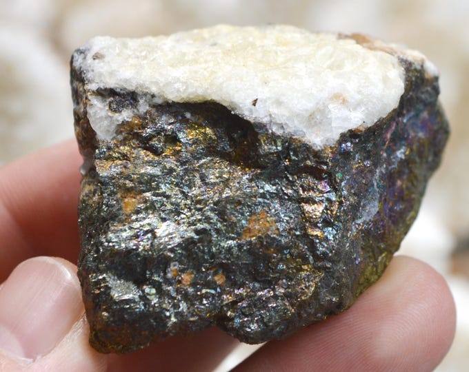 Chalcopyrite 120 grams - Le Burg Mine, Paulinet, Albi, Tarn, Occitanie, France