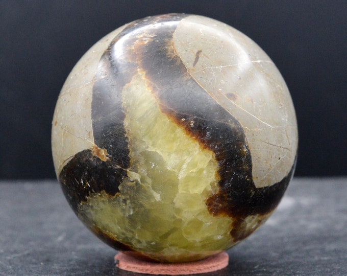 Sphere - Septaria 196 grams - Diam 52 mm - Madagascar