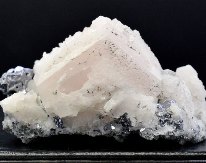 Mangano-calcite & Galena 126 grams - Septemvri Mine (Deveti Septemvri Mine), Madan ore field, Smolyan Province, Bulgaria