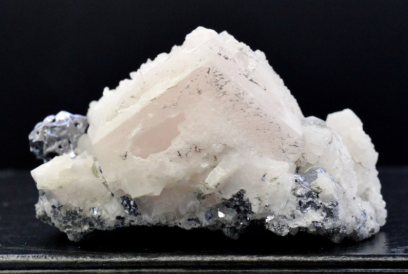 Mangano-calcite & Galena 126 grams - Septemvri shops Mine (Deveti Septemvri Mine), Madan ore field, Smolyan Province, Bulgaria
