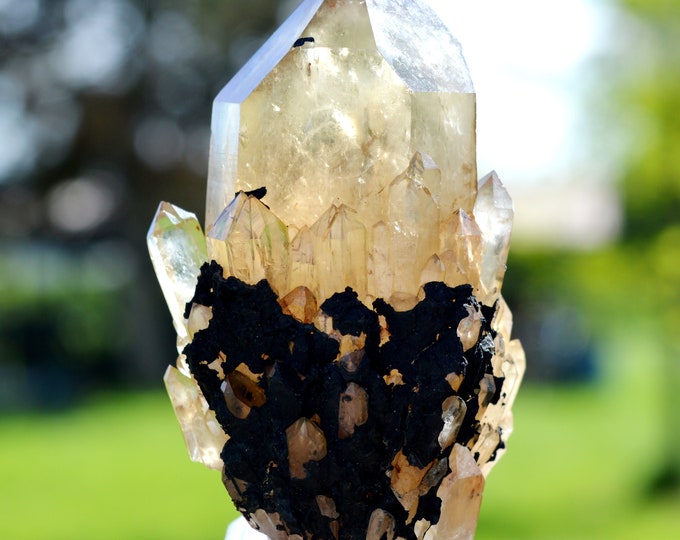 Quartz var. Citrine 266 grams - Quartz occurrence, Luena, Haut-Lomami, DR Congo