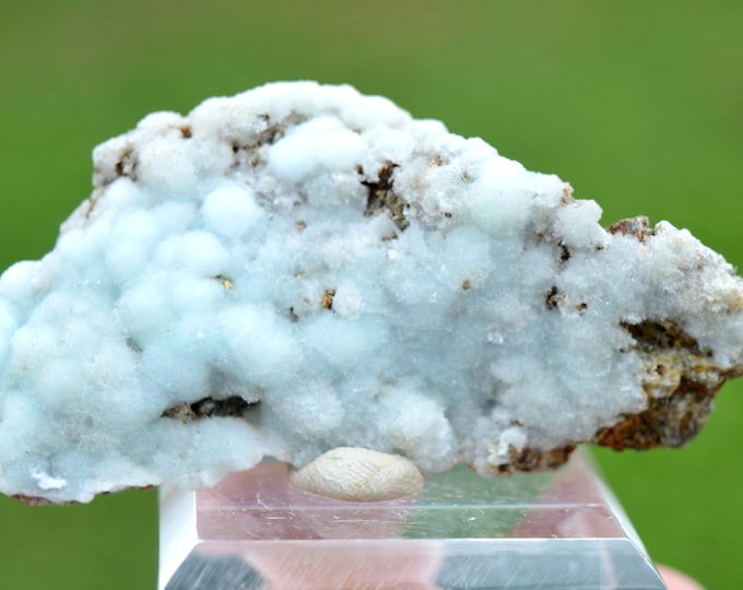 Blue aragonite 38 grams - Lead mines, Altenberg, Ste Marie-aux-Mines, Colmar-Ribeauvillé, Haut-Rhin, Alsace, France