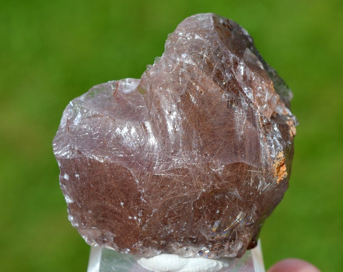 Quartz & Rutile var. Sagenite (of Saussure) 92 grams - Diamantina, Minas Gerais, Brazil