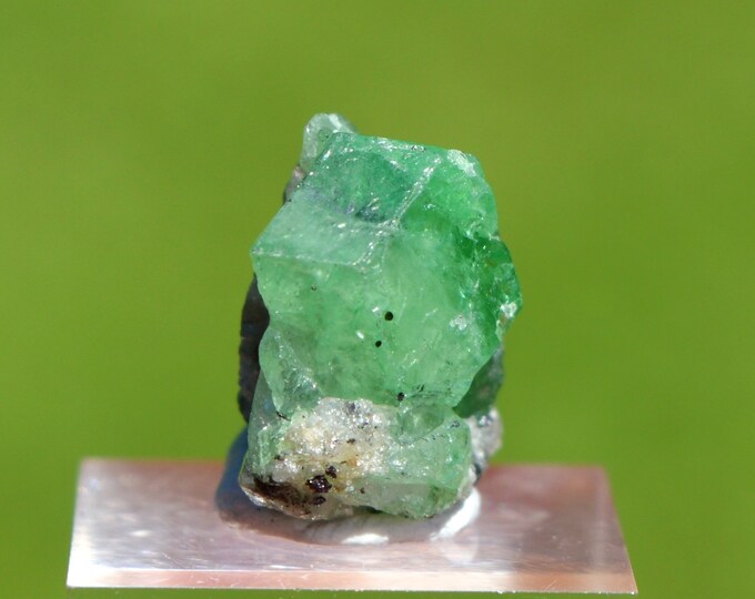 Grossular Garnet var. Tsavorite 4.3 grams - Merelani Hills, Lelatema Mountains, Simanjiro District, Manyara Region, Tanzania