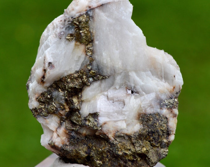 Chalcopyrite & Calcite 126 grams - Kamoya South II Mine, Kamoya, Kambove, Kambove Territory, Haut-Katanga, DR Congo