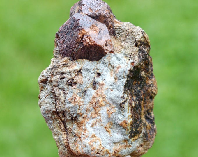 Garnet var. Grossular 104 grams - Costabonne mines, Prats-de-Mollo-la-Preste, Céret, Pyrénées-Orientales, Occitanie, France