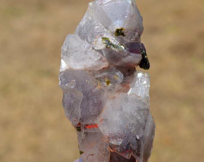 Quartz & Epidote 269 grams - Hongxizhen mineral prospect, Meigu County, Liangshan Yi, Sichuan, China