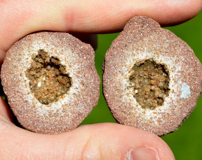 Sandstone & Quartz Geode 45 grams - Remiremont, Épinal, Vosges, Grand Est, France