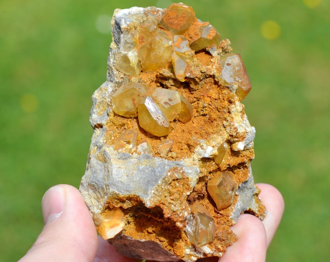 Calcite 317 grams - La Sambre quarry, Landelies, Montigny-le-Tilleul, Hainaut, Wallonia, Belgium