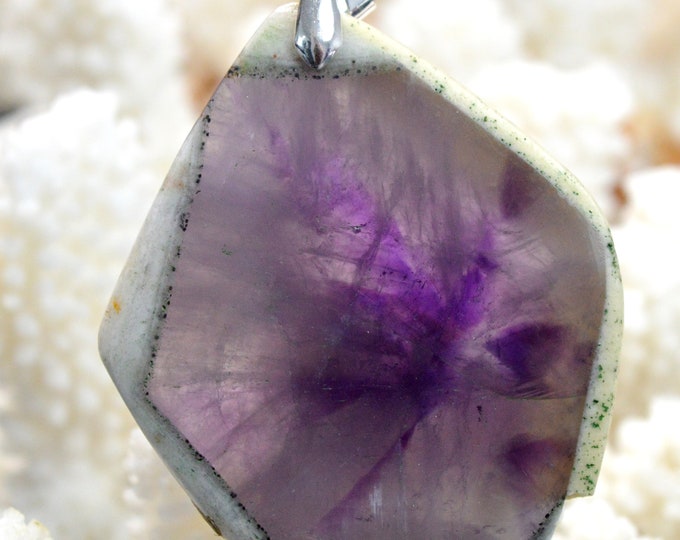 Améthyste 157 carats - pendentif cabochon pierre naturelle - Brésil // DR12