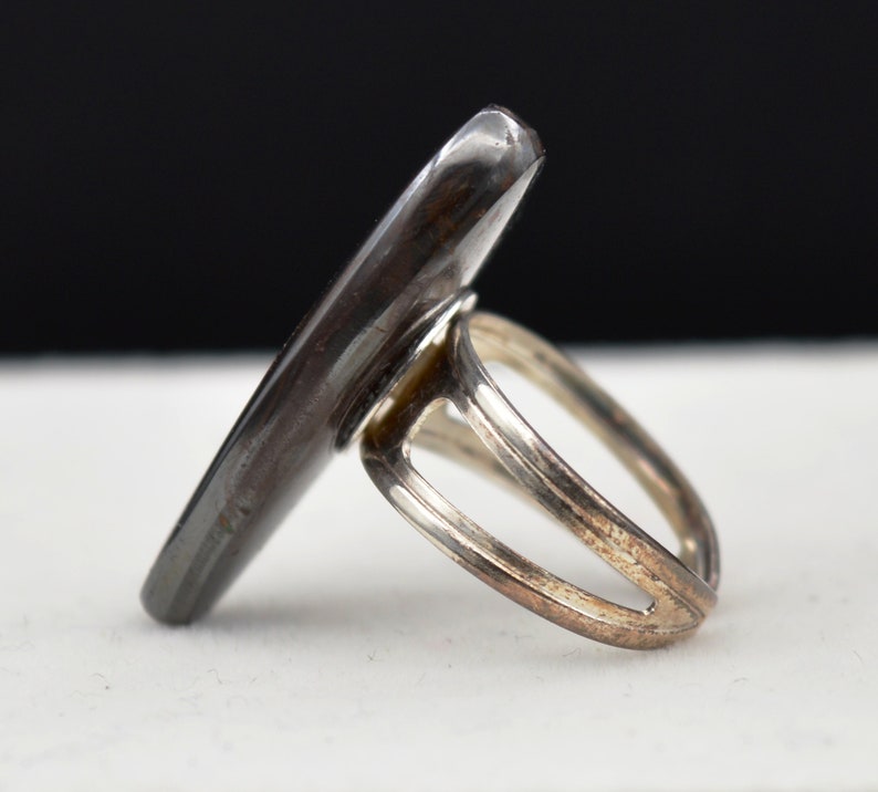 Boulder Opal Ring 6.7 grams T55 Natural Silver Ring