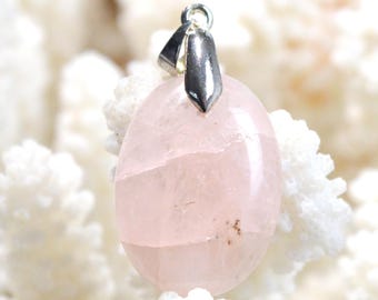 Morganite 25 carats - pendentif cabochon pierre naturelle - Pakistan / GA37