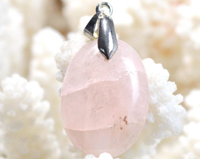 Morganite 25 carats - pendentif cabochon pierre naturelle - Pakistan / GA37