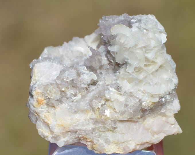 Calcite Quartz 35 grams - Creuzeval Quarry, Saint-Didier-sur-Beaujeu, Villefranche-sur-Saône, Rhône, Auvergne-Rhône-Alpes, France