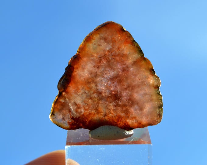 Tourmaline slice var. Rubellite 29.7 carats - Anjahamiary pegmatite, Tranomaro, Amboasary Sud District, Anosy, Madagascar