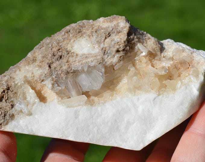 Gypsum on Gypsum var. Alasbaster 723 grams - Alabaster quarries, Fuentes de Ebro, Zaragoza, Aragón, Spain