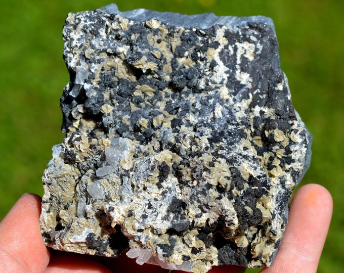 Siderite & Barite Sphalerite 590 grams - Peyrebrune, Montredon-Labessonnié, Castres, Tarn, Occitanie, France