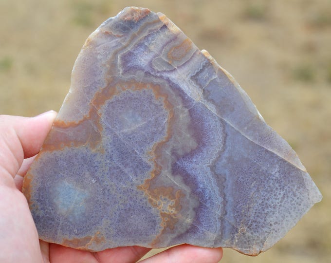 Slice - Amethyst - 1 polished side - 303 grams - Allier, France