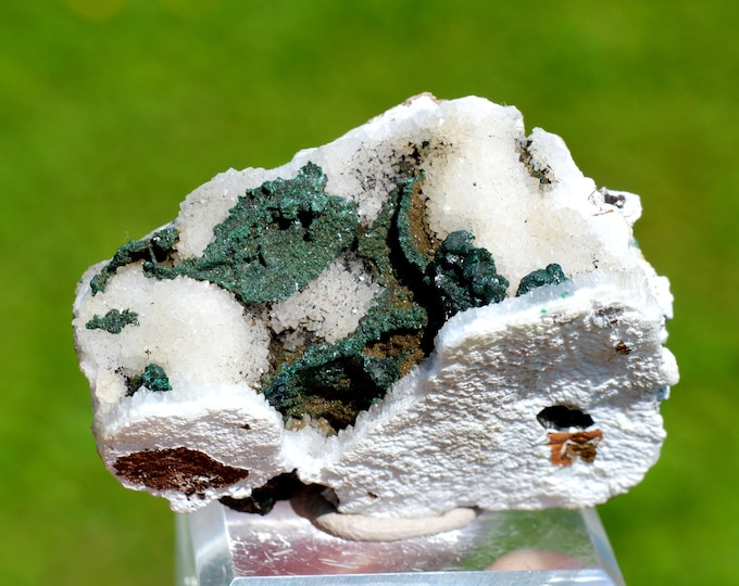 Malachite & Quartz 60 grams - Tantara Mine, Shinkolobwe, Kambove Territory, Haut-Katanga, DR Congo