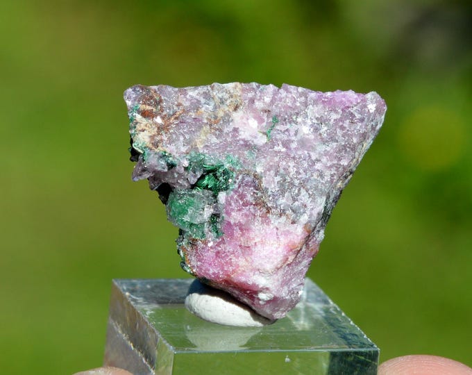 Cobalto-calcite & Malachite 8 grams - Kolwezi mining district, Lualaba, DR Congo