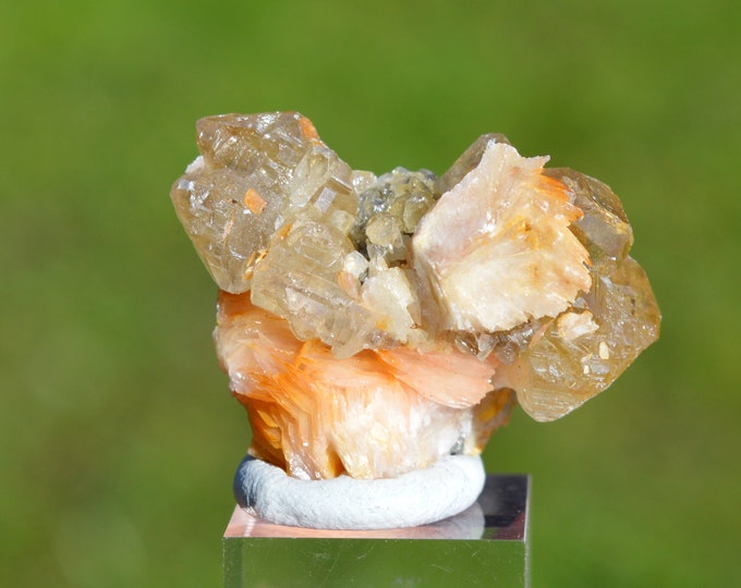 Cerussite & galena baryte 28 grams - Les Dalles Mine, Mibladen mining district, Midelt Province, Drâa-Tafilalet Region, Morocco