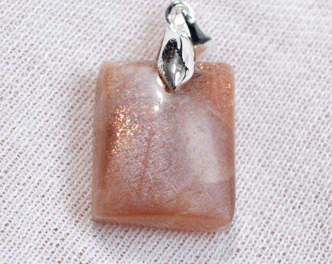 Pierre de soleil 37 carats - pendentif cabochon pierre naturelle - Inde / FQ57
