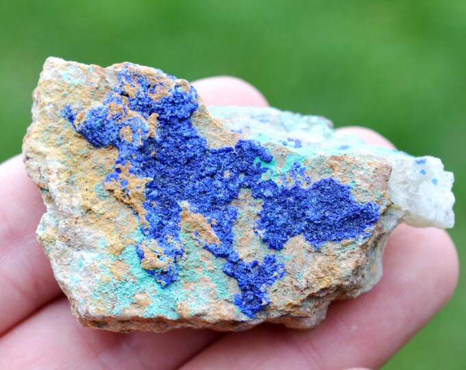 Azurite & Malachite 55 grams - Bou Beker, Touissit-Bou Beker mining district, Jerada Province, Oriental Region, Morocco