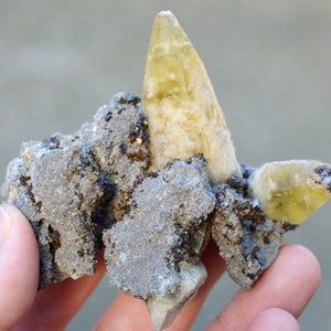 Calcite & Chalcopyrite 190 grams - Joplin Field, Tri-State District, Jasper Co., Missouri, USA
