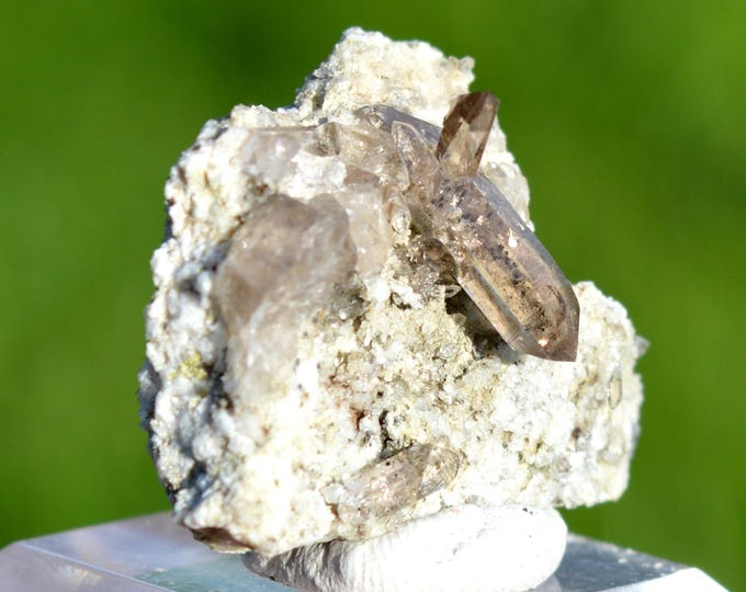 Smoky quartz 9.5 grams - Minstigertal (Münstigertal), Münster, Goms, Valais, Switzerland