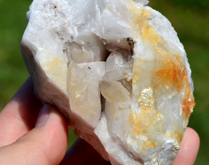 Quartz 465 grams - Grandes Rousses Massif, Le Freney-d'Oisans, Grenoble, Isère, Auvergne-Rhône-Alpes, France