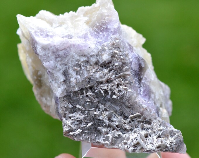 Fluorite Baryte 228 grams - Les Redoutières Mine, Chaillac Mines, Chaillac, Le Blanc, Indre, Centre-Val de Loire, France