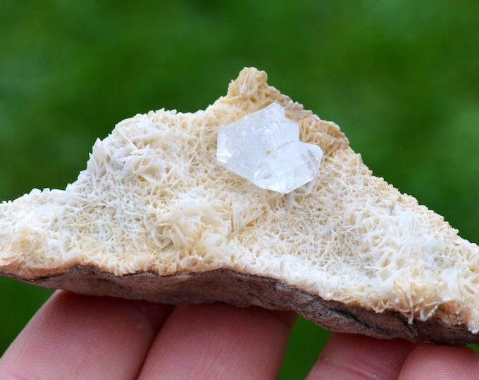 Quartz & Calcite 101 grams - Mercoirol, Saint-Florent-sur-Auzonnet, Alès, Gard, Occitanie, France